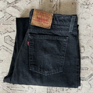 Vintage Levi’s Women’s black high rise jeans